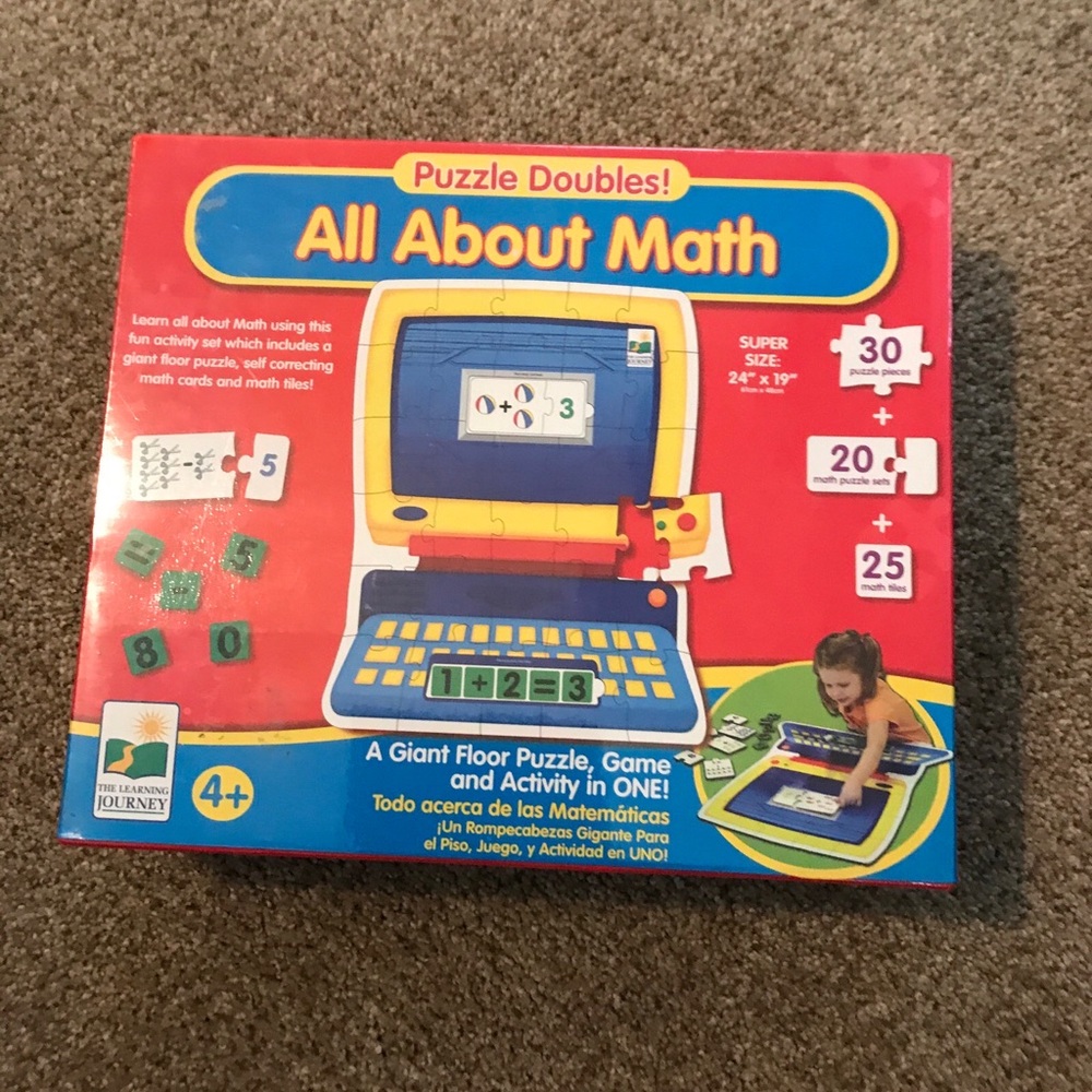 NIB Factory wrapped all about math floor puzzle